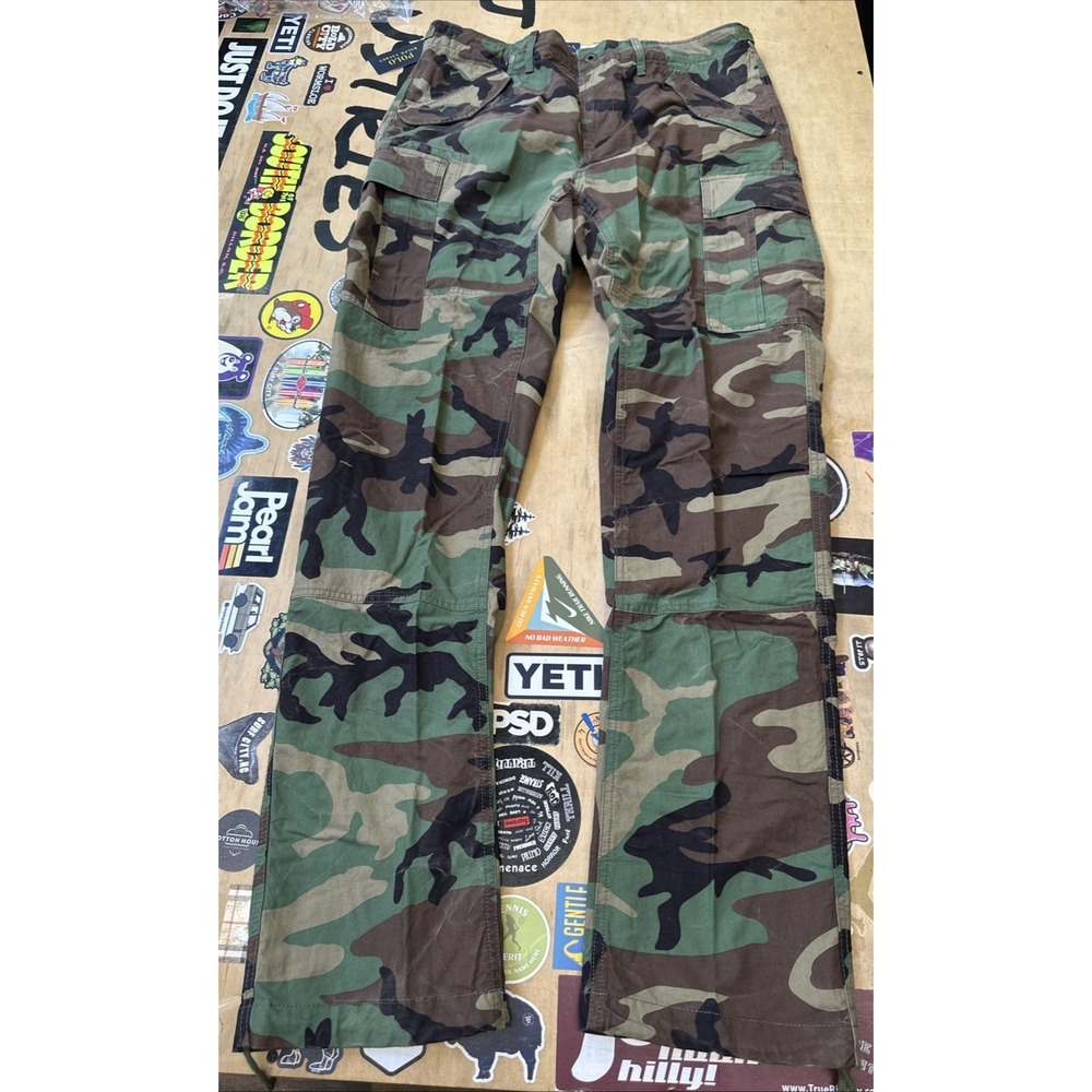 Polo Ralph Lauren B&T Military Army Camo Cargo Field Pants Paratrooper 48 B X 30